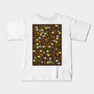 Gardening (dark background version) Kids T-Shirt